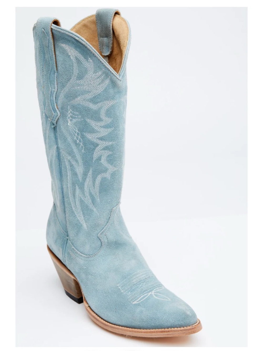 Idyllwind Light Blue Suede Western Boots, size 9.5